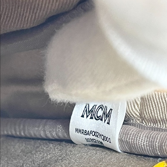 MCM Mini Multifunctional Cognac and Yellow Leather Logo Crossbody Bag - Picture 12 of 13